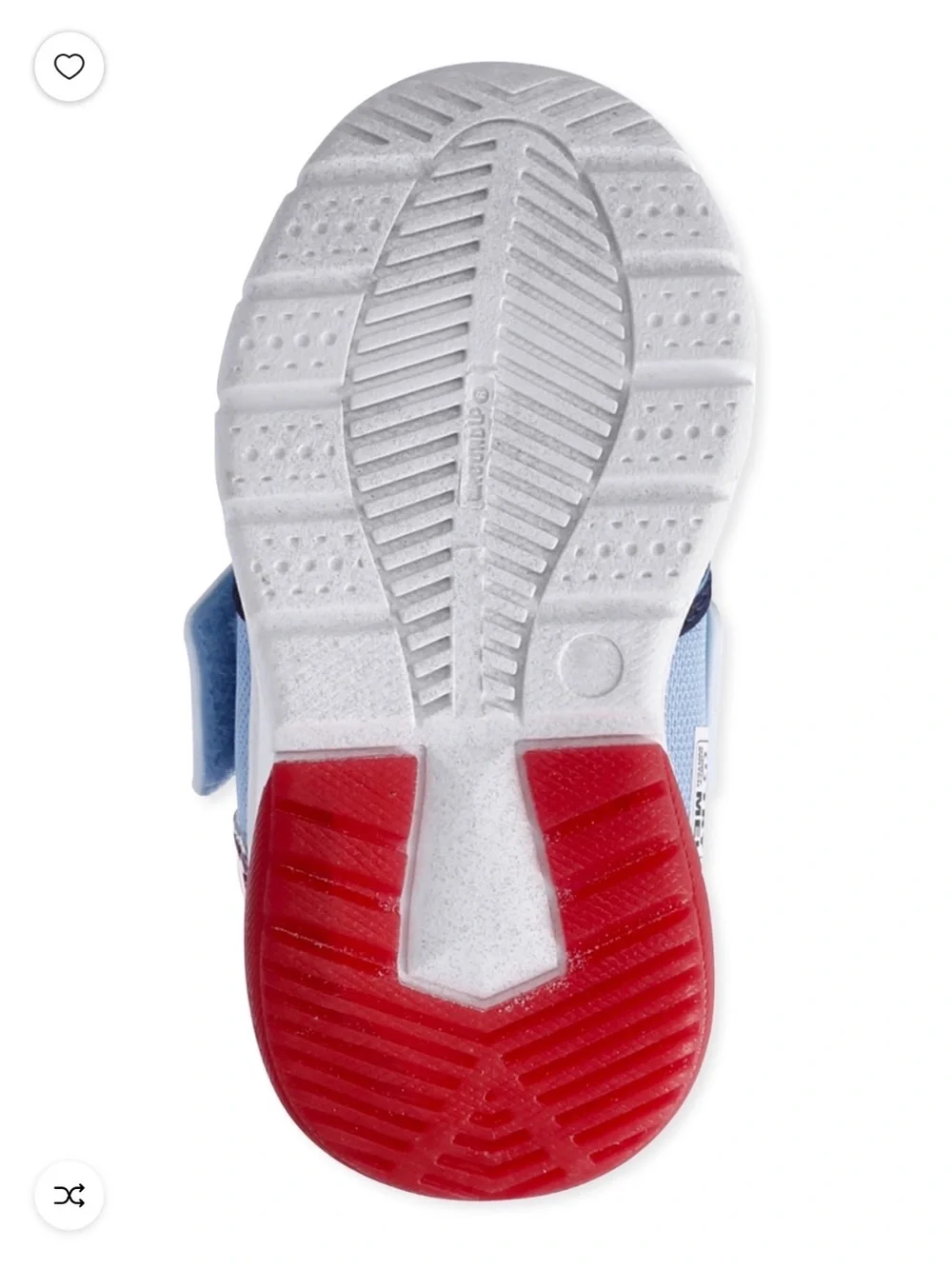 Toddler Light Blue & Navy Character Hook-and-Loop Sneaker